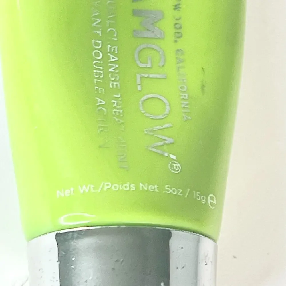 GlamGlow PowerMud DualCleanse Cleanser Face Wash Detoxify Travel .5 oz 15g New